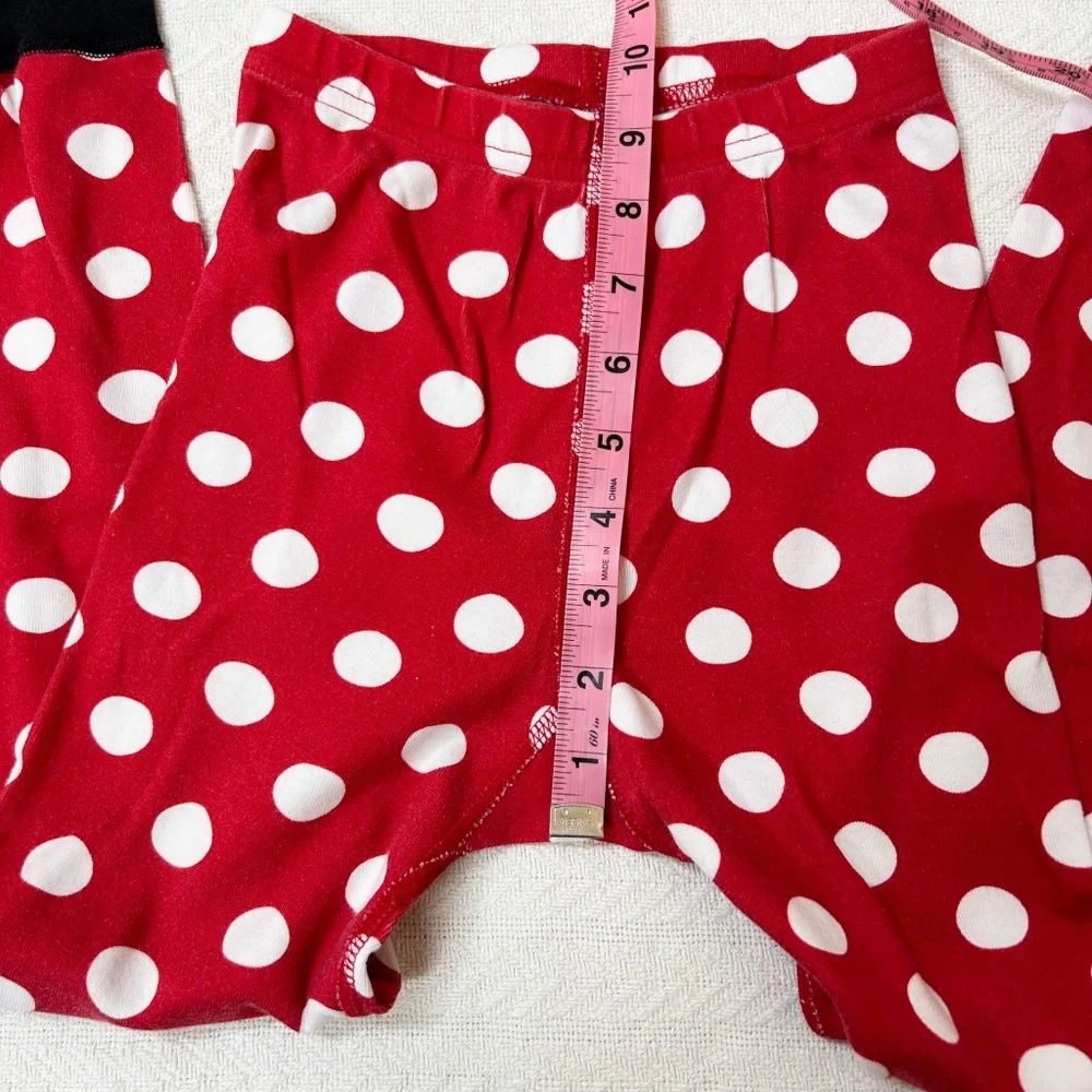 Hanna Andersson | Disney Minnie Mouse Pajamas - sz 6-7, red polka dots, two pc